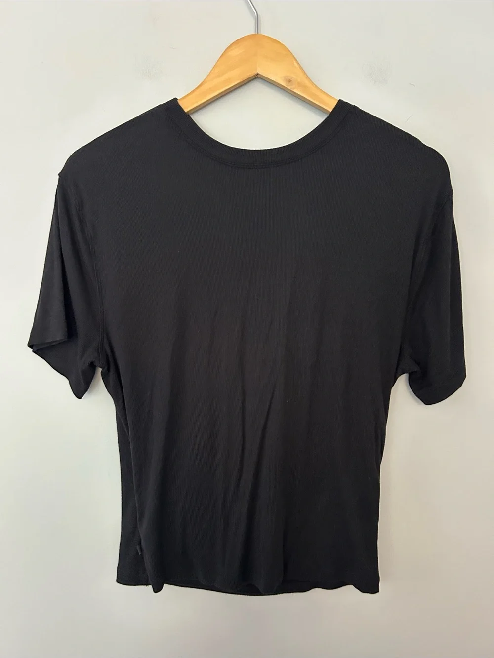 Lululemon Ribbed Modal-Silk Blend Reversible T-Shirt Black